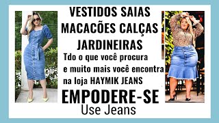 VESTIDOS SAIAS MACACÕES Use jeans O vestuário da mulher moderna [upl. by Daveta]