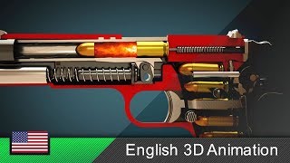 How a gun Colt M1911 works Animation [upl. by Sakul653]