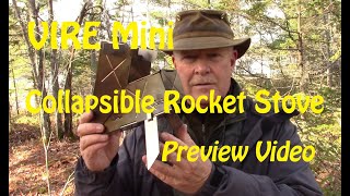 VIRE Mini Collapsible Rocket Stove  Preview Video [upl. by Amalita]