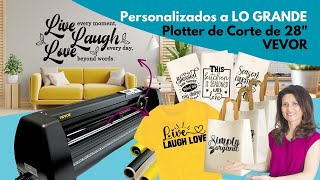 Emprender Negocio Rentable Unboxing y Tutorial Plotter de Corte de 28quot VEVOR [upl. by Micheil]