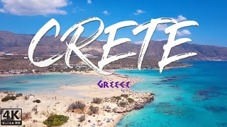 CRETE GREECE  Amazing Beaches amp Places to Visit 4K [upl. by Nanette]