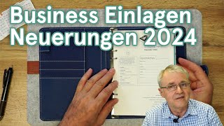 Was ist NEU bei den weekview Business Einlagen 2024 mit Filofax Lochung [upl. by Omrellig42]