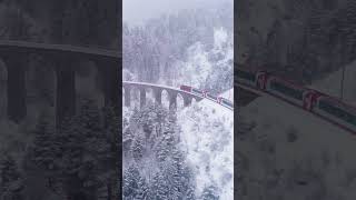 Glacier Express panoramic train  Swiss Alps Switzerland [upl. by Skier]