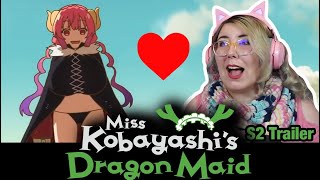 NEW DRAGON  Miss Kobayashis Dragon Maid S2 TRAILER REACTION  Zamber Reacts [upl. by Ploch58]