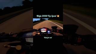 kawasaki Ninja Z1000 Top Speed 💥🔥bikelover ninjaz1000 topspeed superbike youtubeshorts [upl. by Nnylanna262]