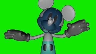 Photo Negative Mickey Title Screen Jumpscare Green Screen [upl. by Nairot]