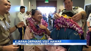 Hawaii welcomes orphans from Japan [upl. by Nort]