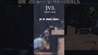 1 v 3 Drop clash at 2 k grand final  scrims fragspubgmobile iphone13pro scrimgodlike soul [upl. by Sllew382]