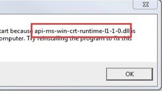 2024 Fix Missing apimswincrtruntimel110dll File Error [upl. by Haral]