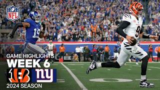 Cincinnati Bengals vs New York Giants Game Highlights  NFL 2024 Season Week 6 [upl. by Weiner]