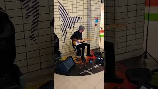 Street Art at London Metro Station ♥️ travel streetart london guitar music [upl. by Ohnuj]