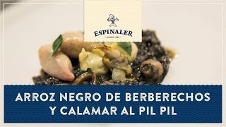 Arroz negro de berberechos y chipirón ESPINALER al pilpil [upl. by Aip]