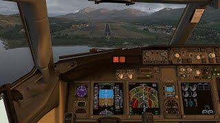 Beautiful Landing in Chambéry France  ChambérySavoie Airport  LFLB  Boeing 737  Zibo  XP11 [upl. by Amahs]