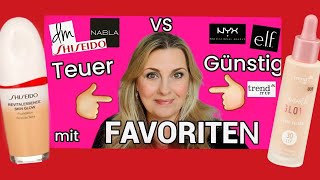 Teuer VS Günstig FAVORITEN schminken Kosmetik [upl. by Arikahs]