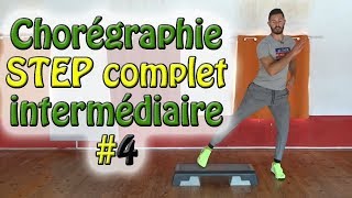 Chorégraphie step intermédiaire 4  STEP complet français  Apprendre le step [upl. by Anailuig72]