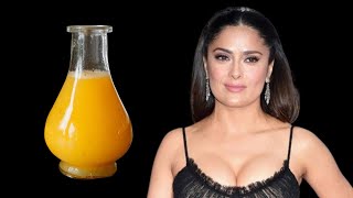 Salma Hayek 56 still looks 29 She drinks it every day and doesnt age 🔥 Anti Aging Benefits [upl. by Dnaltiac]