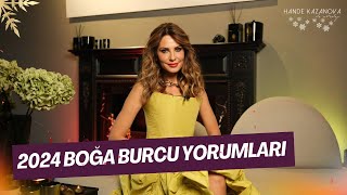 YILIN ŞANSLISI VE VERİMLİSİ  2024 Yılı Boğa Burcu Yorumları  Hande Kazanova ile Astroloji [upl. by Aruon]