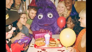 McDonalds Grimaces Birthday Meal Commercial 2023 Grimaces Birthday Pics Ad Review [upl. by Sommers782]