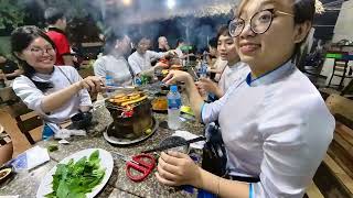 Motorcycle Food Tour  Vietnam Food Tour  Street Food Saigon  Vietnam [upl. by Dobrinsky]