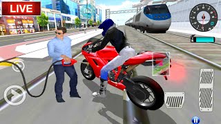 ✅3D Driving Class Simulator  Bullet Train Vs Motorbike  Bike Driving Game  Android Gameplay [upl. by Fabrianna504]