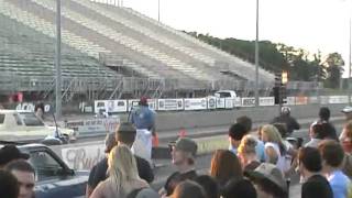 Full size Cadillac drag racing 10 second pass Norwalk Summit raceway [upl. by Enom990]