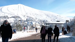 La primera nevada en la sierra de madrid [upl. by Tychonn]