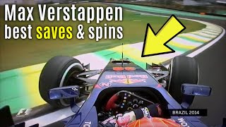 Max Verstappen best saves amp spins [upl. by Felic]