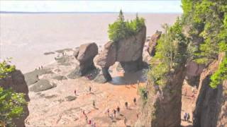 The Hopewell Rocks  OFFICIAL Time Lapse video of 456 foot tide [upl. by Eversole769]