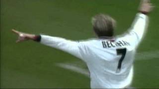 David Beckham Goal Vs Arsenal FA Cup 1999 [upl. by Atinet764]