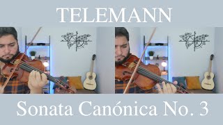 Telemann Sonata Canónica III  Spirituoso 🎻🎻🎻 [upl. by Russom571]