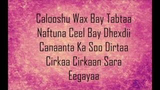 Dayax Dalnuurshe Cabasho Hees Cusub Lyrics [upl. by Enelyt]