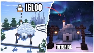 How to Build Igloo in Minecraft ❄️🥶 Ultimate Gamers 9 😴 [upl. by Aikin636]