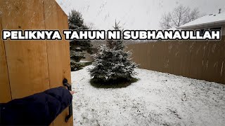 Snow Dah Turun  Kucing Jiran orang Putih Hilang Call Suami Naz  Jom Jalan Keliling Rumah [upl. by Shlomo]