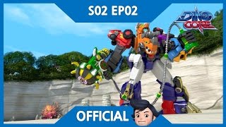 DinoCore Official  The appearance of New DinoCore Tri  Triceratops Robot  Season 2 EP02 [upl. by Alihs]