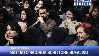 BELPASSO  Battiato ricorda lo scrittore Gesualdo Bufalino [upl. by Anaiv]