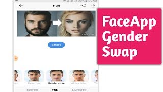 How to use Faceapp Gender Swap [upl. by Docila720]