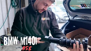 Bmw m140i gets HSD performance suspension upgrade bmw bmwm140i driftworks [upl. by Angelia185]