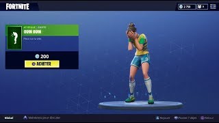 FORTNITE  Boutique du 18 juin EMOTE quotOUIN OUINquot WATERWORKS [upl. by Mutua]