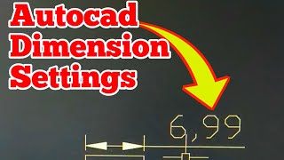 Autocad Dimension Settings kaise Karte Hai [upl. by Alleras185]