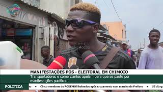 MANIFESTAÇÕES PÓS ELEITORAL EM CHIMOIO [upl. by Bores988]