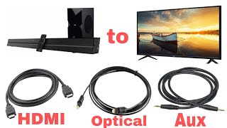 Hindi How to connect home theater to Smart TV  What is best Optical or HDMI ARC [upl. by Nytsua]