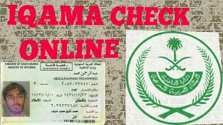 Saudi Arabia Iqama status check [upl. by Chong103]