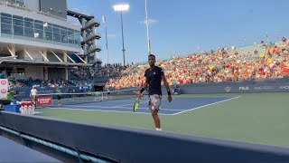 🇮🇹 Sinner vs 🇨🇦 AugerAliassime Court Level FRONT ROW Highlights Cincinnati 2022 [upl. by Trixi36]