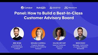 Panel How to Build a BestinClass Customer Advisory Board [upl. by Creath665]