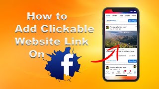 How to Add Clickable Website link to Facebook Post [upl. by Ydde439]