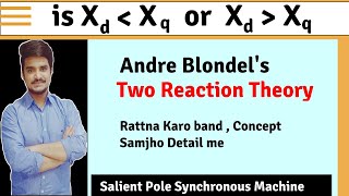 is Xd greater or Smaller than Xq  Blondels Two Reaction Theory of Synchronous machine [upl. by Dosh532]