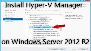 How to Install HyperV on Windows Server 2012 R2 [upl. by Assenyl]