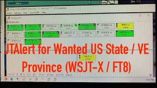 JTAlert for Wanted US State  VE Province WSJTXFT8 [upl. by Lisha]