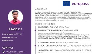 EUROPASS CV AND COVERLETTER FOR FREE EUROPASSCV COVERLETTER machan cv europejob jobhunting [upl. by Arrec]