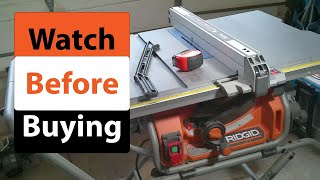 Review Ridgid Table Saw Unboxing Assembly and Review Must Watch [upl. by Linder]